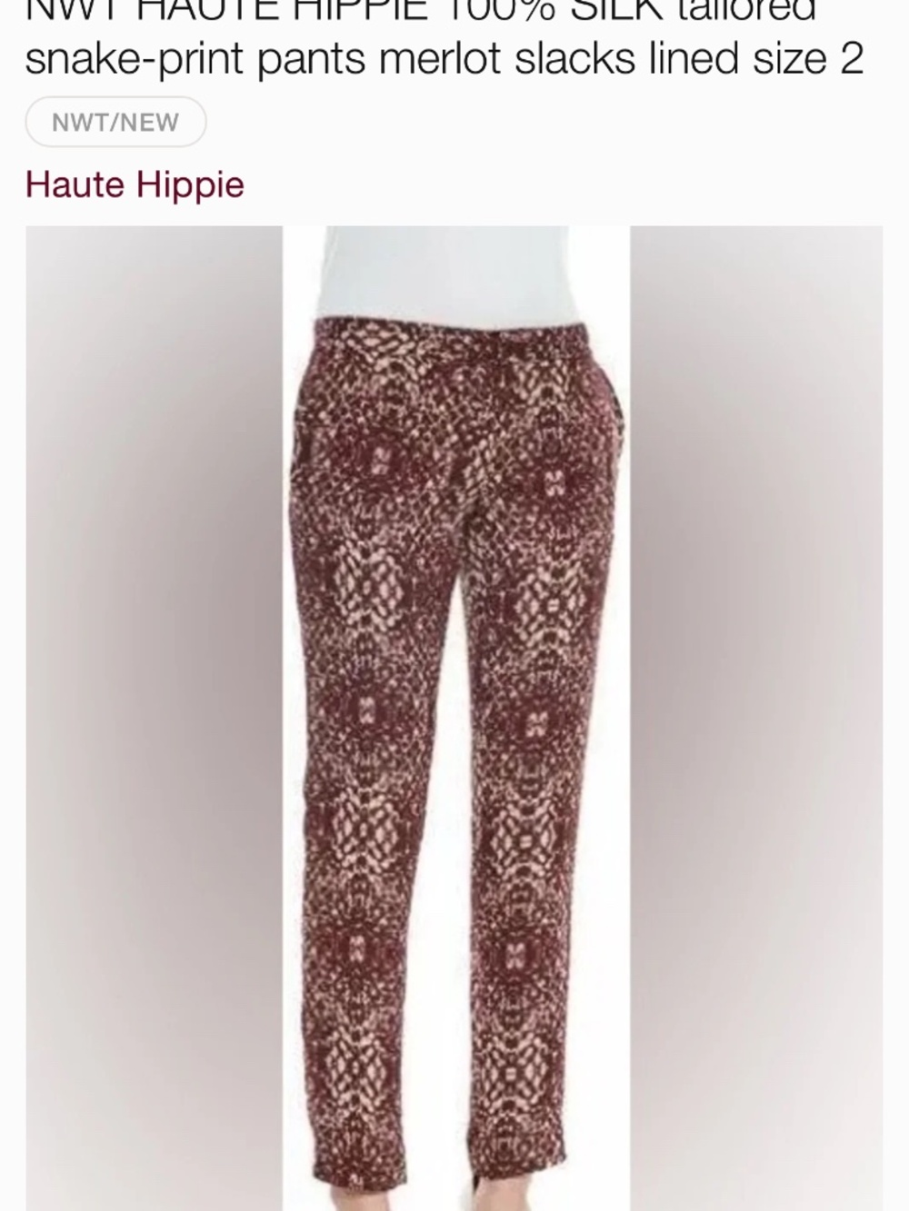 Haute hippie pant